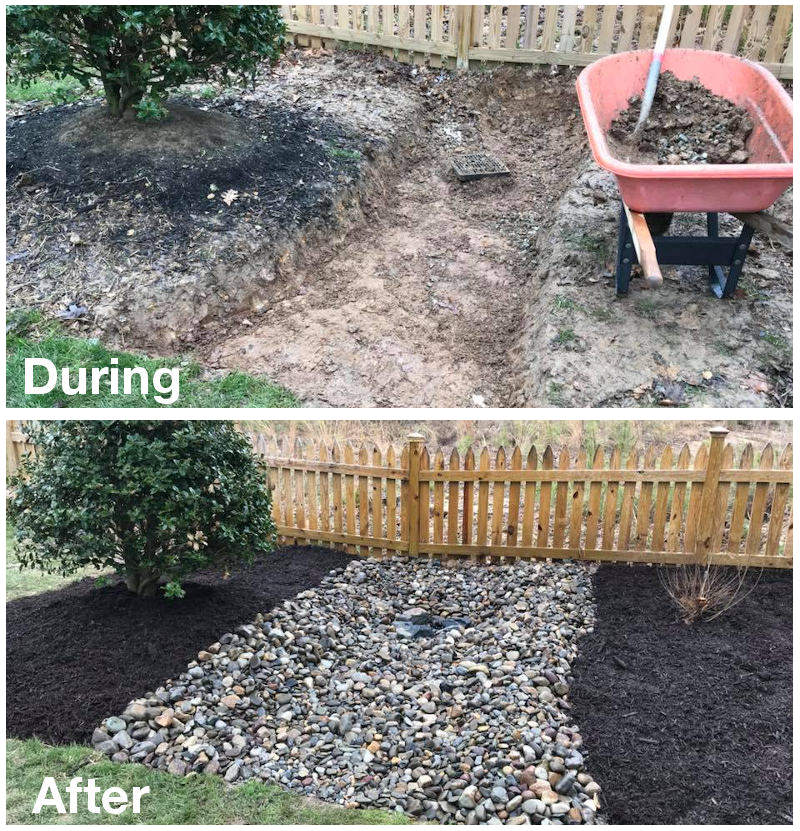 Dry Stream and Catch Basin